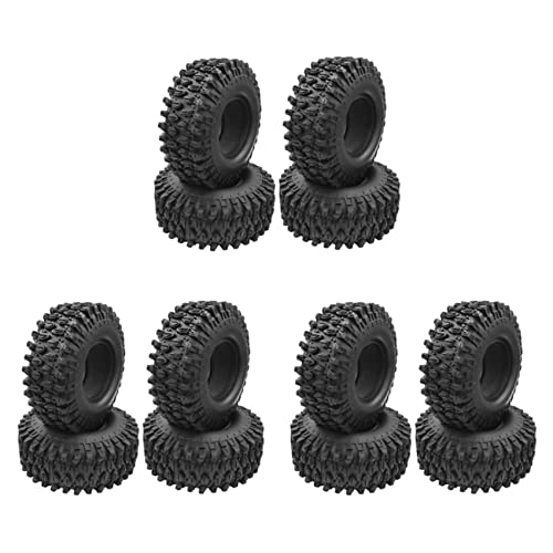 Gbloodst 12 Stücke1,9 Gummi Reifen 1,9 Rad Reifen 108X40mm für 1/10 Rc Crawler Trx4 Axial Scx10 90046 Axi03007 von Gbloodst