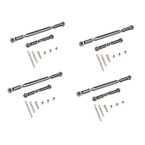 Gbloodst 4 x verstellbare Lenkstange aus Metall Servo Link Zugstange für MN D90 D99 MN-90-45, von Gbloodst