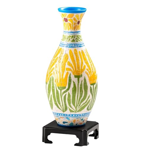 Centerpiece Blumenvase, kreativer Pflanzenbehälter, 2D-Puzzle-Spielzeug, anpassbares Design, kompakt, platzsparend, 24 x 11 x 6 cm, für Zuhause, Tischdekorationen von Gcerfby