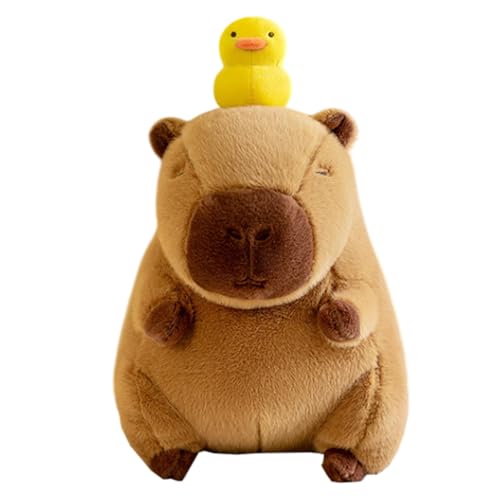 Gcerfby Capybara-Plüschtier, Capybara-Kissenpuppe, Plüschtiere, Bequem Weich, Kindersicherer Baumwollstoff, 35 cm, Für Kinder, Erwachsene, Zuhause, Schlafzimmer von Gcerfby