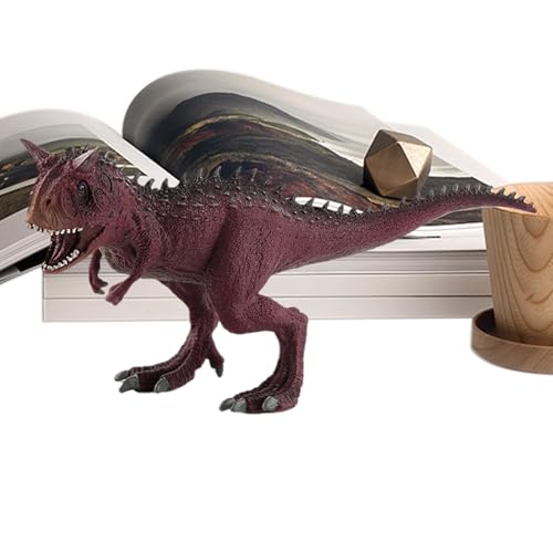 Gcerfby Dinosaurierspielzeugmodell, Carnotaurus Triceratops Desktop -Orament, Realistische -Statue, Bildungsspielzeug, Lustige Desktop -Origination, 21 cm, Realistisches Dinosaurierdesign Für Kinder von Gcerfby