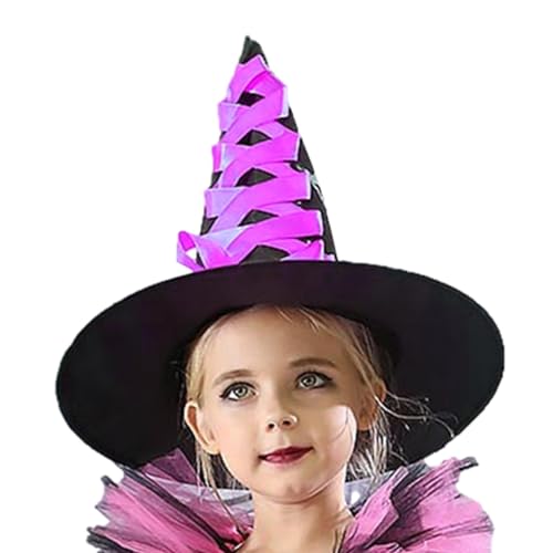 Gcerfby Hexenkostüm für Mädchen - Halloween-Märchen-Accessoires Ausgefallene Hexen-Verkleidung,Zauberer-Hexenhut-für Rollenspiele, Cosplay, Kostümparty, Mottoparty, Parade Gcerfby Hexenkostüm für Mädchen - Halloween-Märchen-Accessoires Ausgefallene Hexen-Verkleidung,Zauberer-Hexenhut-für Rollenspiele, Cosplay, Kostümparty, Mottoparty, Parade von Gcerfby