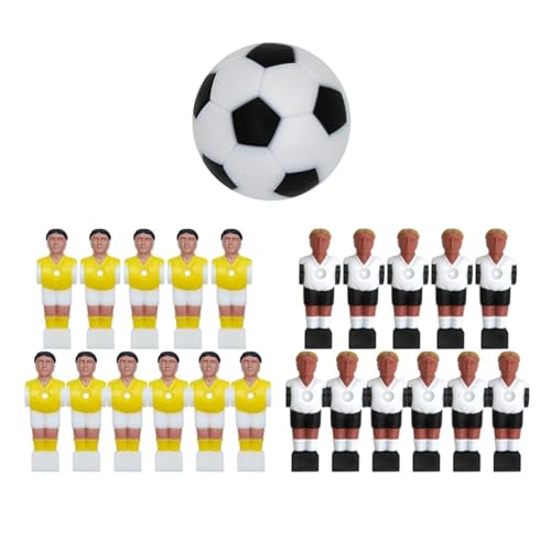 Gcerfby Tischfußballspiel, Fußballspieler Spielzeug, Tischfußballzubehör, Fußballzubehör, Realistische Ballspieler, 11 Pieces+36 Mm, Für Wohnheim Und Zuhause von Gcerfby