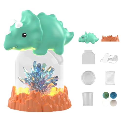 Science Project Kit, Growing Crystal Lab, Educational Learning Set, Cartoon-Themed Design, Eltern-Kind-Kollaborative, Blau/Rosa/Grün für Kindergarten, Vorschüler von Gcerfby