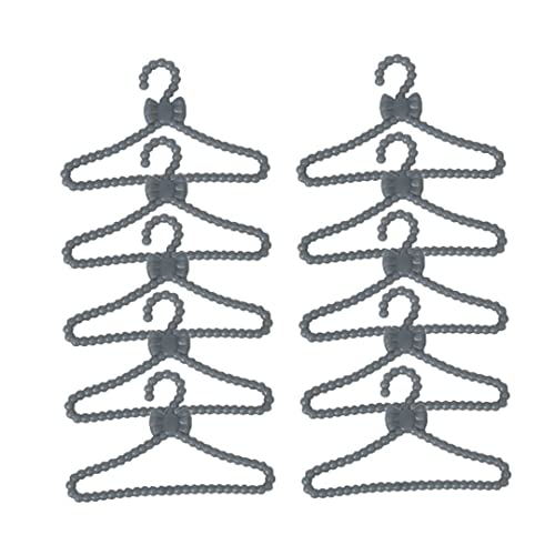 Gcroet 10pcs Delicate Dollhouse Miniatur Hanger süße Mini -Rack -Puppenhaus Holzdekoration Zubehör lebendige Spielzeugmodell Puppenspielzeugkleidung Rack .. von Gcroet