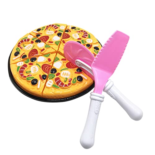 Gcroet 9pcs Simulative Pizza -Spielzeug Pizza Spielen Food Set Pizza Kochen und Zubehör Pädagogikspielzeug für Kinder. von Gcroet