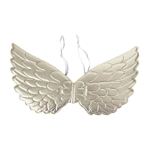 Gcroet Halloween Angel Kostüm für Kinder Cosplay Angel mit 2 Schultergurten Leichte Halloween -Cosplay -Requisiten für Rollenspiele Performance -Kostüme -Accessoires 17.32x9.06 Zoll Silber von Gcroet