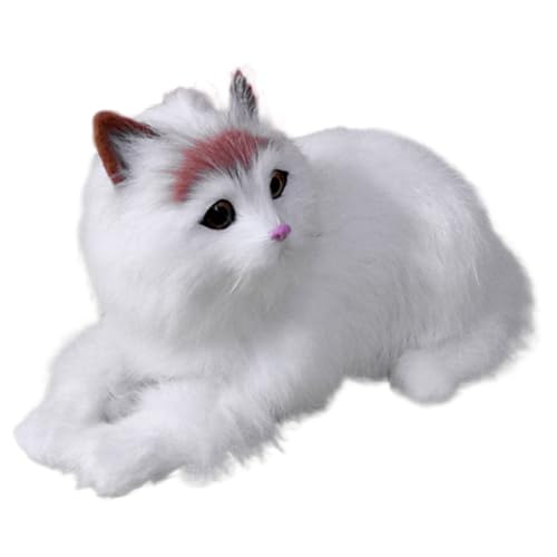 Gcroet Realistische Katze, 11,4 x 6,3 Zoll gefüllte Katze, Begleitkatze Stofftiere, realistische Katzengefüllte Tier, interaktives Katzenspielzeug für Kinderstil 1. von Gcroet
