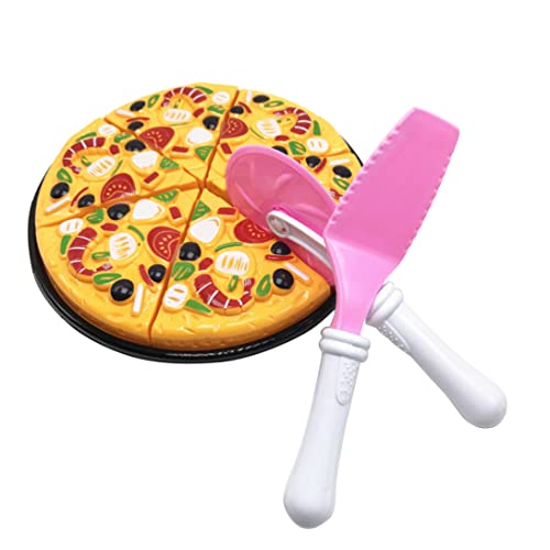 Gcroet Simulative Pizza -Spielzeug Pizza Play Food Set Pizza Kochen und Accessoires Bildungsspielzeug für Kinder 9 PCs von Gcroet