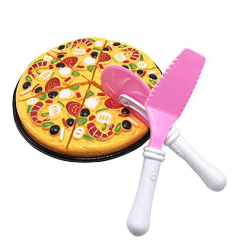 Gcroet Simulative Pizza -Spielzeug Pizza Play Food Set Pizza Kochen und Zubehör Pädagogikspielzeug für Kinder 9 PCs .. von Gcroet