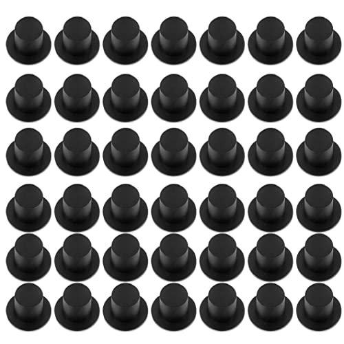 Gcroet Weihnachts -Mini -Top -Hut -Plastik Black Miniatur Top Hut DIY Crafts für Party 50pcs von Gcroet