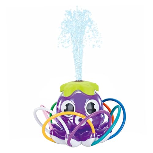 Wasser Sprinkler Kid Octopus Wassersprühgerät Outdoor -Wasserspiel Sprinkler Garten Spinning Sprinkler Spielzeug für Sommerspielzeug lila. von Gcroet