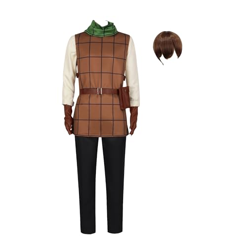 Gcufoyae Anime Chilchuck Tims Cosplay Kostüm Chilchuck Perücke Vollständiges Set Herren Halloween Rollenspiel Kostüm von Gcufoyae