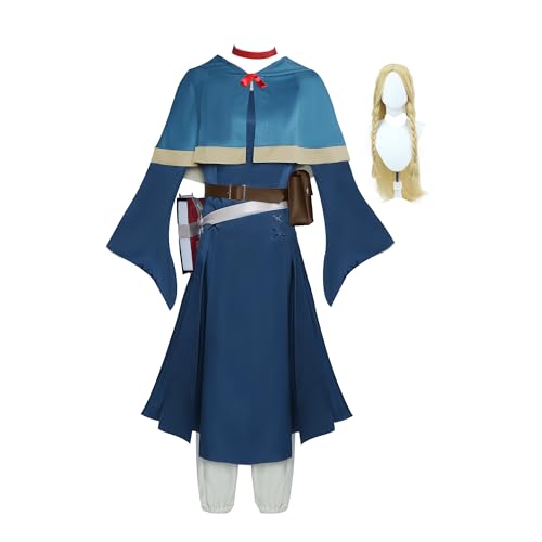 Gcufoyae Anime Marcille Donato Cosplay Kostüm Marcille Perücke Vollständiges Set Damen Halloween Rollenspiel Kostüm von Gcufoyae