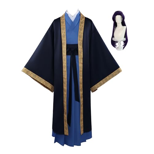 Gcufoyae Jinshi Cosplay Kostüm Anime Apothecary Diaries Herren Hanfu Komplettset Jinshi Perücke Halloween Kostüm von Gcufoyae