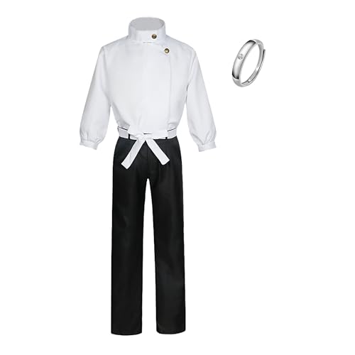 Gcufoyae Yuta Okkotsu Cosplay Kostüm Yuta Okkotsu Uniform Yuta Okkotsu Perücke Komplettset Halloween Outfit von Gcufoyae