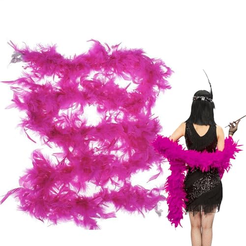 2 M Lang Federboas - Kostümboas Für Damen | Fancy Dress Boas Buntes Kostüm Für Mädchen, Halloween-Partyzubehör, Tanzdekoration von Gdnhovfnxe