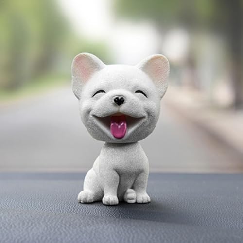 9,5x6 cm Wackelfigur Auto Nette Nicken Schütteln Kopf Hund Puppe Verzierungen Auto Interieur Innendekoration Bobblehead Wackelkopf Dashboard Schaukelkopf Harz Hunde Action Figur Zum Sammeln von Gdnhovfnxe