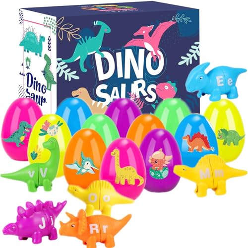 Gdnhovfnxe Alphabet-Dinosaurier-Spielzeug,Alphabet-Dinosaurier-Matching,Buchstaben-Dinosaurier-Matching-Spiel | Bunte Vorschul-Buchstabenrätsel, lustiges Vorschul-Feinmotorikspielzeug für im Alter von von Gdnhovfnxe