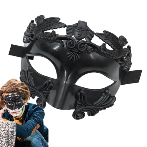 Gdnhovfnxe Cosplay Mittelalter Gesichtsbedeckung, Maskerade Party Gesichtsbedeckung | Halloween Mysteriöse Luxus-Gesichtsdekorationshülle | Antike römisch-griechische Maskerade-Gesichtsbedeckung für von Gdnhovfnxe