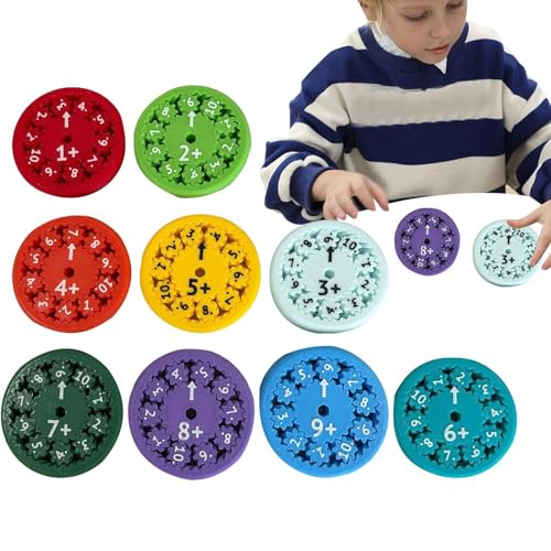 Gdnhovfnxe Fidget Sppinner Mathematiker, 5,5 x 5,5 x 1 cm, numerisches sensorisches Spinner-Spielzeug, Chat-Spiele mit Multiplikation, Tischspielzeug mit Hochgeschwindigkeits-Präzisionslagern von Gdnhovfnxe