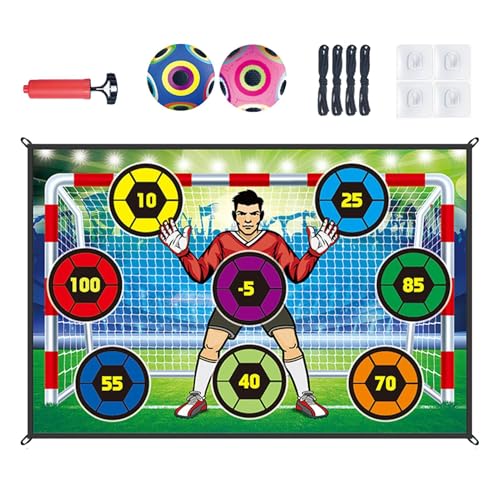 Gdnhovfnxe Fußball-Spielset für Kinder, Fußball-Spielmatten-Set | Toss Soccer Goal-Spiel,Outdoor Indoor Kinder Fußballspielzeug für 3–8 Jahre alte Mädchen und, Ziel für Fußballspiele von Gdnhovfnxe