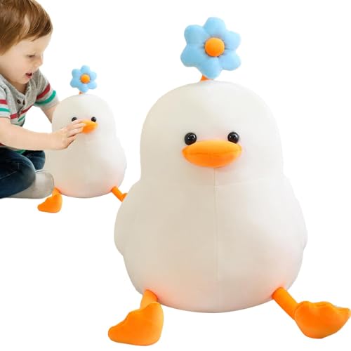 Gdnhovfnxe Gelbe Ente Stofftier,Stofftier Ente, Daisy Design Niedliche Plüschpuppe, Stofftier-Plüschtiere für Mädchen, weich, vielseitig einsetzbar für und Mädchen zum Kindergeburtstag von Gdnhovfnxe