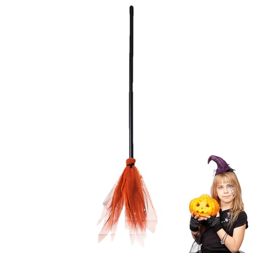 Gdnhovfnxe Halloween Hexenbesen, Hexenbesen für Kleinkinder | Cosplay Hexenbesen Stick Kreative Hexendekoration - Multifunktionale Rollenspiel-Geschenkartikel, dekorative Foto-Requisite für Kinder von Gdnhovfnxe