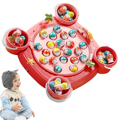 Gdnhovfnxe Pädagogische Angelspielzeuge, Angel-Lernspiele - Lernspielzeug Magnetisches Angelspielzeug für Kinder,Motorik-Partyspiel, rotierendes Brett, interaktive Angelspiele für Kinder von Gdnhovfnxe