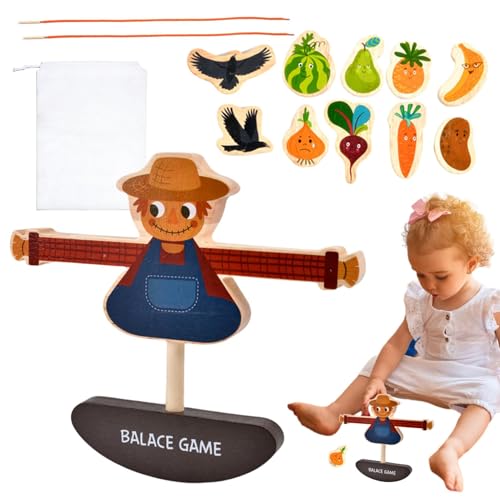 Gdnhovfnxe Stapelbares Balance-Spiel, Balance-Spiele für Kinder - Perlen für Kinder | Stapelspiel 'Balance oder Vogelscheuche Vorschul', Feinmotorik, Spielzeug für von Gdnhovfnxe