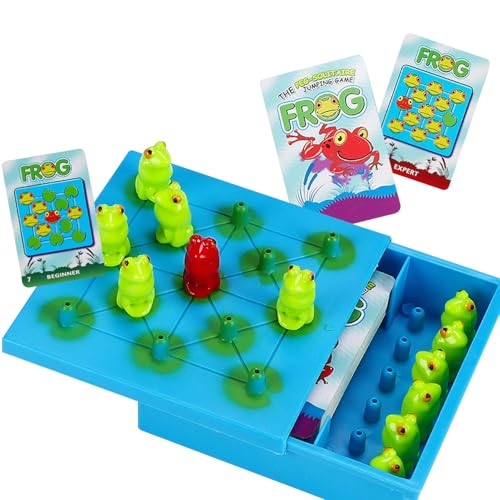 Hoppers-Spiel | Logikspiele Für Kinder | Kinder-Frosch-Dame, Kinder Denken Logisches Strategie-Intelligenz-Brettspiel Für Und Mädchen Im Alter Von 3 Jahren von Gdnhovfnxe