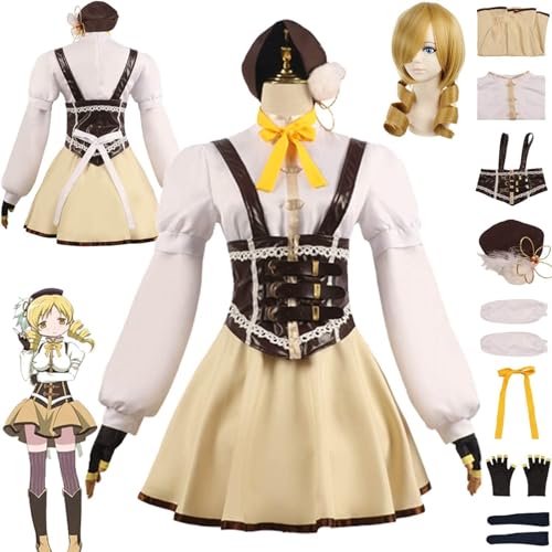 GeRRiT Akemi Homura Kaname Madoka Cosplay Kostüm Outfit Komplettes Set Karneval Party Karneval Dress Up Anzug für Mädchen Frauen von GeRRiT