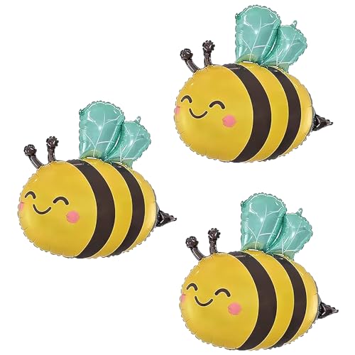3er-Pack Bienen-Folienballondekorationen,Biene Deko,Bienen Luftballons,Bienen Deko Geburtstag,Bienen Deko,Folienballon Geburtstag. von Geaanen