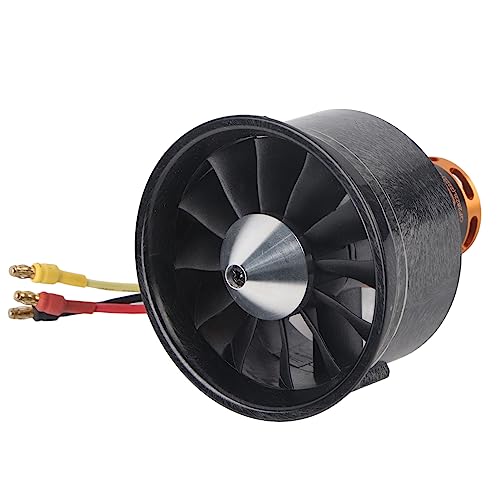 Gearwell 2200KV 64mm Kanalventilatormotor, 12 Flügel RC-Zubehör für Flugzeuge, 3-6S-Motor für RC-Flugzeuge, Hochleistungs-RC-Motor von Gearwell