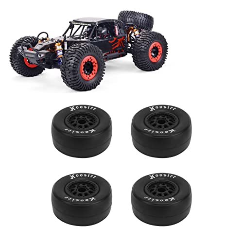 Gearwell 4 Stück RC-Autoreifen, RC-Monster-Truck-Autoräder, Gummi-RC-Reifen für ferngesteuerte Off-Road-Autos von Gearwell