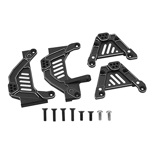 Gearwell Aluminiumlegierung vorne hinten Dämpfer Stoßdämpferreifen Stoßdämpferbrücken Halterung Aufhängungshalterung Halterungen Halterung für Axial SCX6 JLU 1/6 Kletterauto-Upgrade-Teil von Gearwell