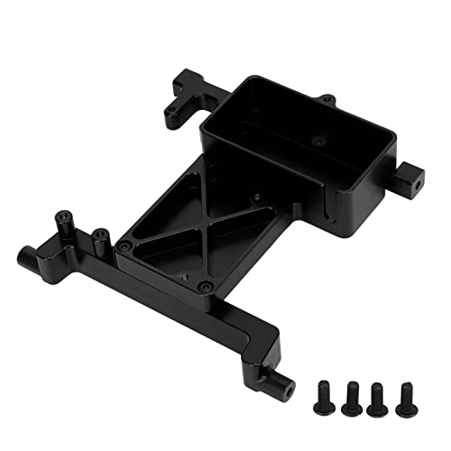 Gearwell RC Feste Servohalterung Ersatz für SCX6 1/6 Aluminiumlegierung RC Autozubehör Servo Feste Halterung Servo Feste Halterung Servos Ersatzteile (Black) von Gearwell