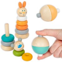 Baby Geschenkeset, 2-teilig, Holzspielzeug für Kinder von Geburtstagsfee