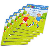 Fußball Malbücher im 6er Set, 32 Seiten, 27,9cm x 20 cm von Geburtstagsfee