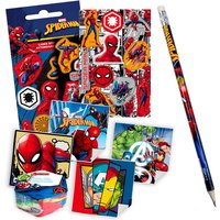 Spiderman Geschenkeset, Sticker, Bleistift und Zauberhandtuch, 3-teilig von Geburtstagsfee