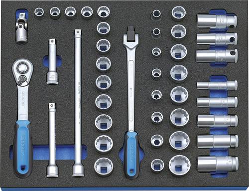 Gedore 2005 CT2-D 30 Steckschlüsselsatz 3/8  (10 mm) 43teilig 2016486 von Gedore