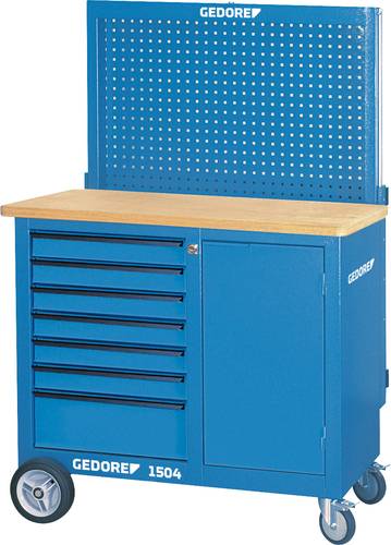 Gedore 6623990 BR 1504 0511 LH -Rollwerkbank mit Rückwand + Hakensortiment (B x H x T) 1100 x 985 x von Gedore