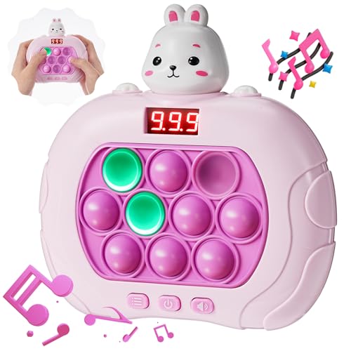 Pop it Elektronisches Spiel, Quick Push Spiel Dekompressions Spielkonsole 6 Modi Puzzle Pop-It Spiel Pop Lernspielkonsole Spielzeug Popit Bubble Sensory Fidget Spiel für Jungen Mädchen von Geegear