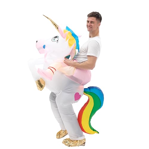 Geerypsy Einhorn Kostüme für Erwachsene aufblasbare Outfit Lustiger Halloween Karneval Parade Party Cosplay von Geerypsy