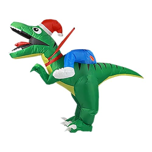 Gefomuofe Aufblasbare Dinosaurier kostüm Weihnachten spielen Kleid Set Hirsch Aufblasbare Kostüm Dino Trex Kostüm Erwachsene Dino kostüm von Gefomuofe