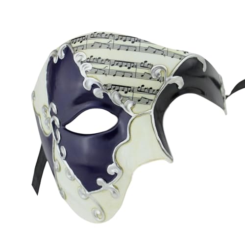 Gefomuofe Venezianische Maske Damen Herren Fasching Verkleidung Masquerade Mask Karneval Dekorationen Venezianische Masken Vintage Antike Masken Augenmaske Retro Venedigmaske Federmaske von Gefomuofe