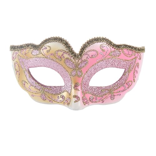 Gefomuofe Venezianische Maske Damen Herren Fasching Verkleidung Masquerade Mask Schwarze Federmaske Rabenmaske Vintage Antike Masken Augenmaske Retro Karneval Fasching Halloween Cosplay Kostüm von Gefomuofe