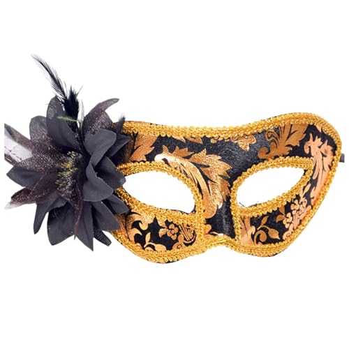 Gefomuofe Venezianische Maske Damen Herren Karneval-Maske Handgefertigte Venezianische Maske Maskerade Augenmaske Römisch Griechisch Herren Venezianische für Karneval Abendkleid Tanz Ball Party von Gefomuofe