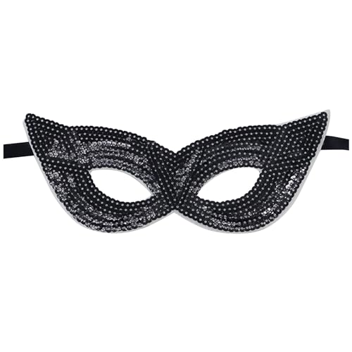 Gefomuofe Venezianische Maske Damen Herren Pailletten Karneval-Maske Karneval Dekorationen Venezianische Masken Römisch Griechisch Herren Venezianische für Karneval Fasching Halloween Cosplay von Gefomuofe