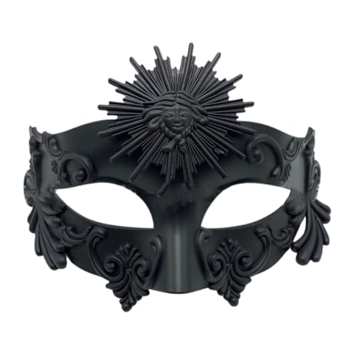 Gefomuofe Venezianischen Masquerade Maske Karneval-Maske Handgefertigte Venezianische Maske Maskerade Augenmaske Römisch Griechisch Herren Venezianische Halloween Kostüm Kleid Dekoration Zubehör von Gefomuofe